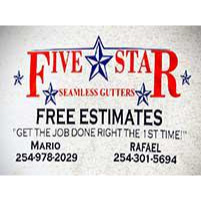 Five star seamless gutters LLC Logo