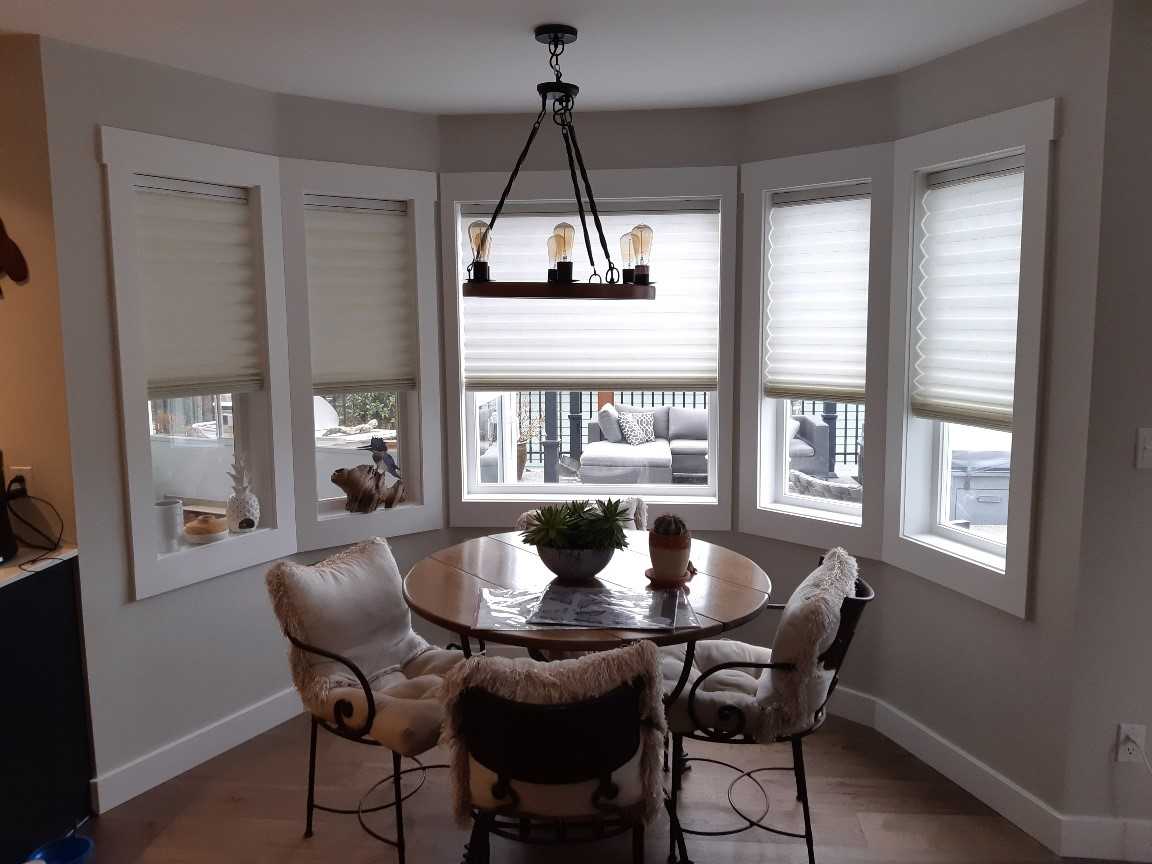 Pleated Shades Budget Blinds of Comox Valley and Campbell River Courtenay (250)338-8564