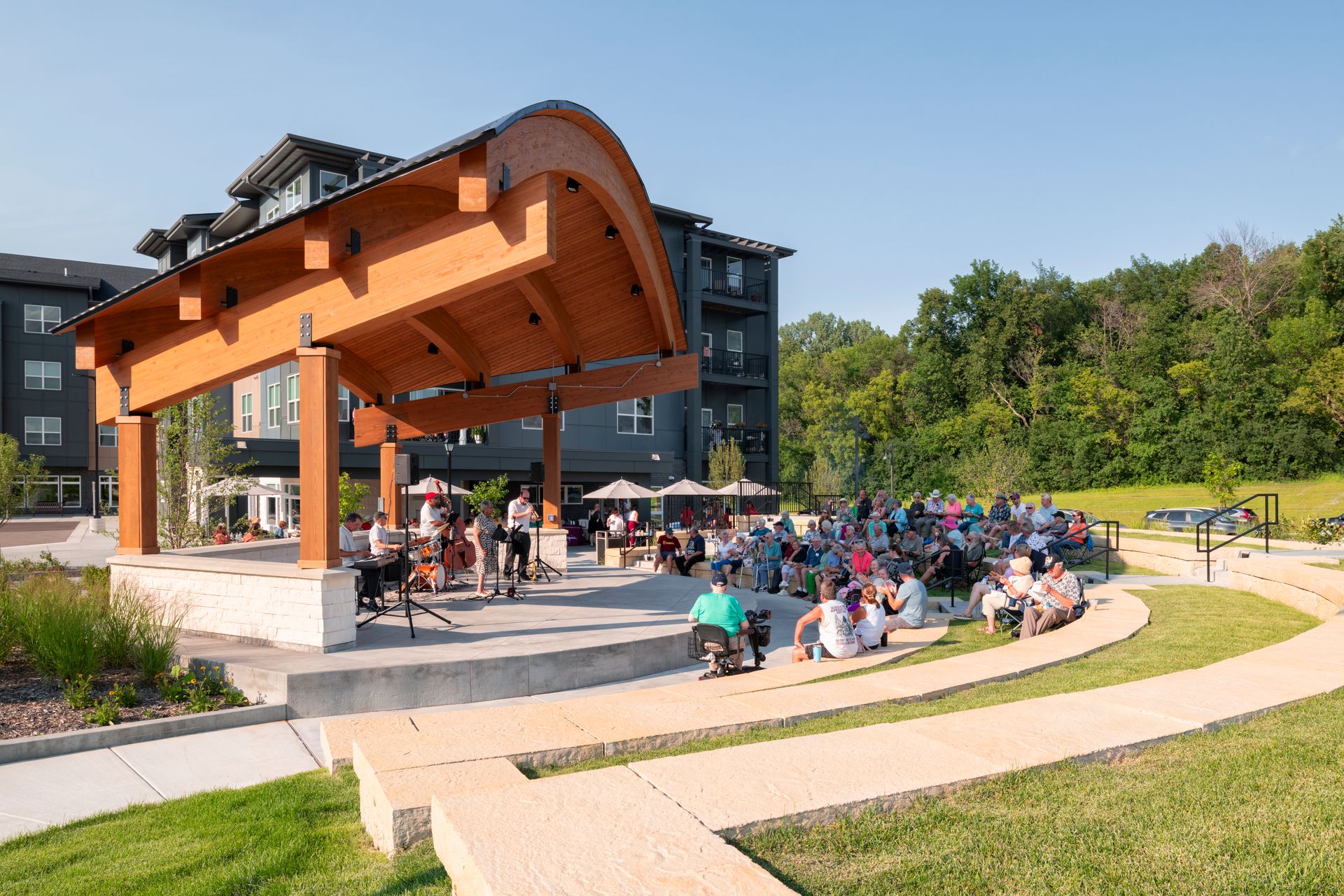 The Summer Concert Series at the Corcoran amphitheater.