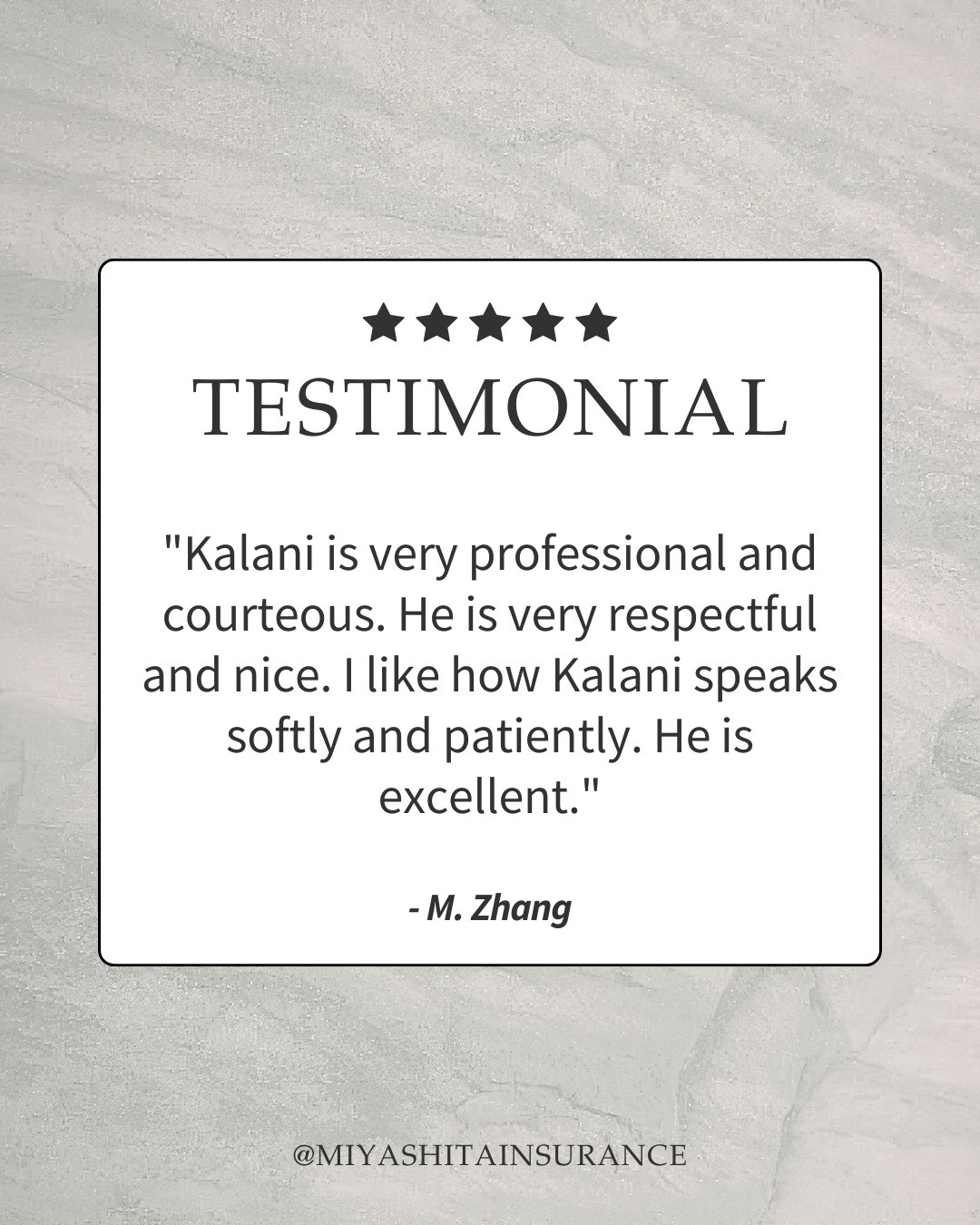 We&rsquo;re proud to have team members like Kalani who lead with care and integrity. Mahalo to our customers for trusting us and for sharing your experiences.
