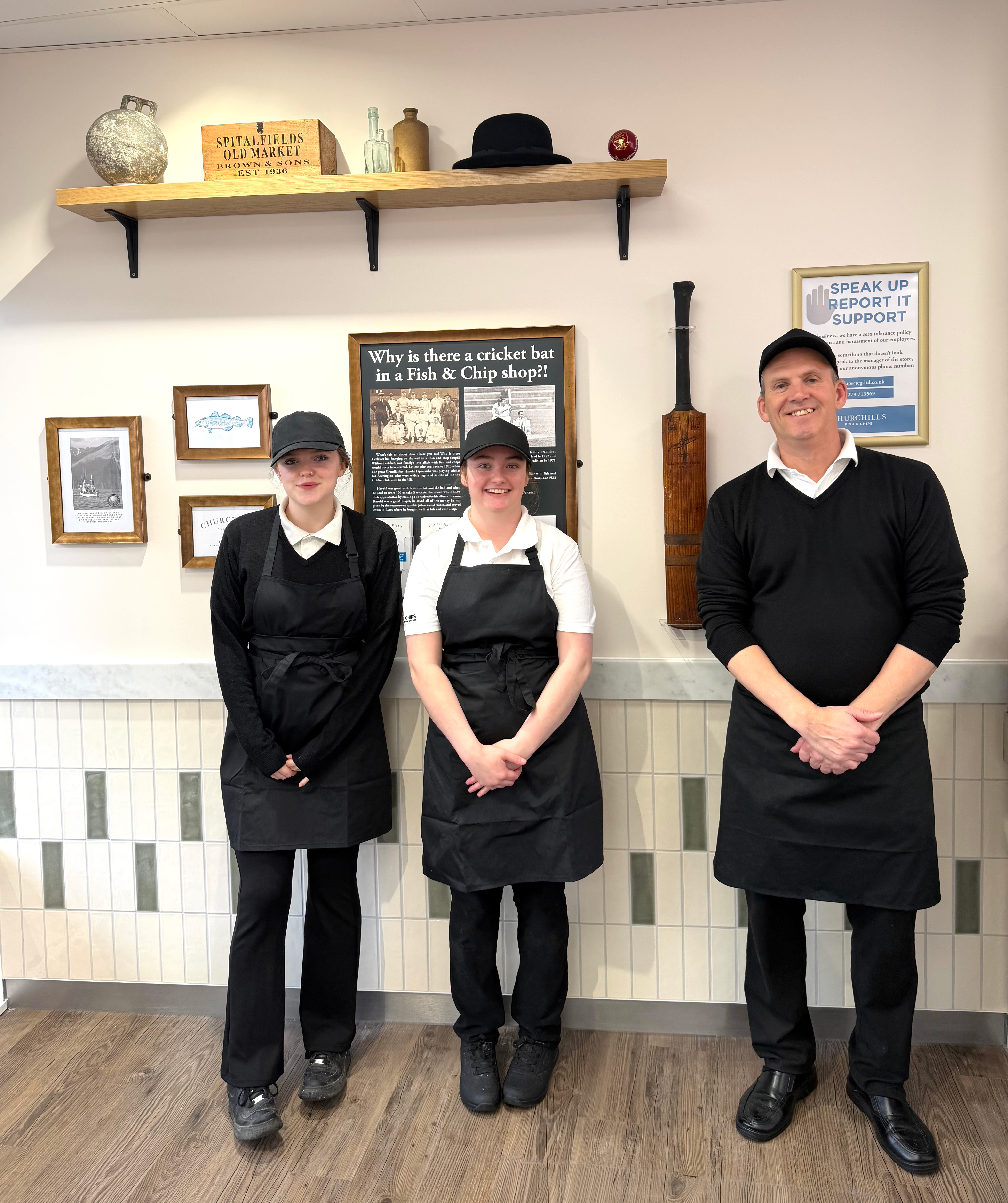 Churchill's fish and chips, Cambourne team