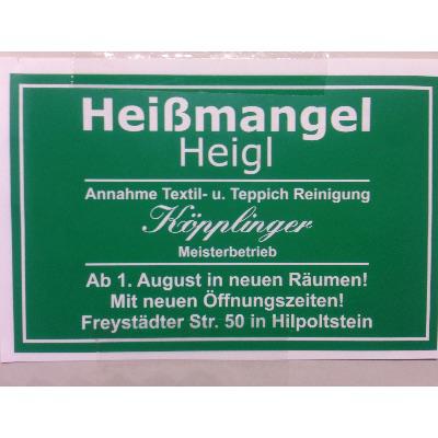 Heißmangel Heigl in Hilpoltstein - Logo