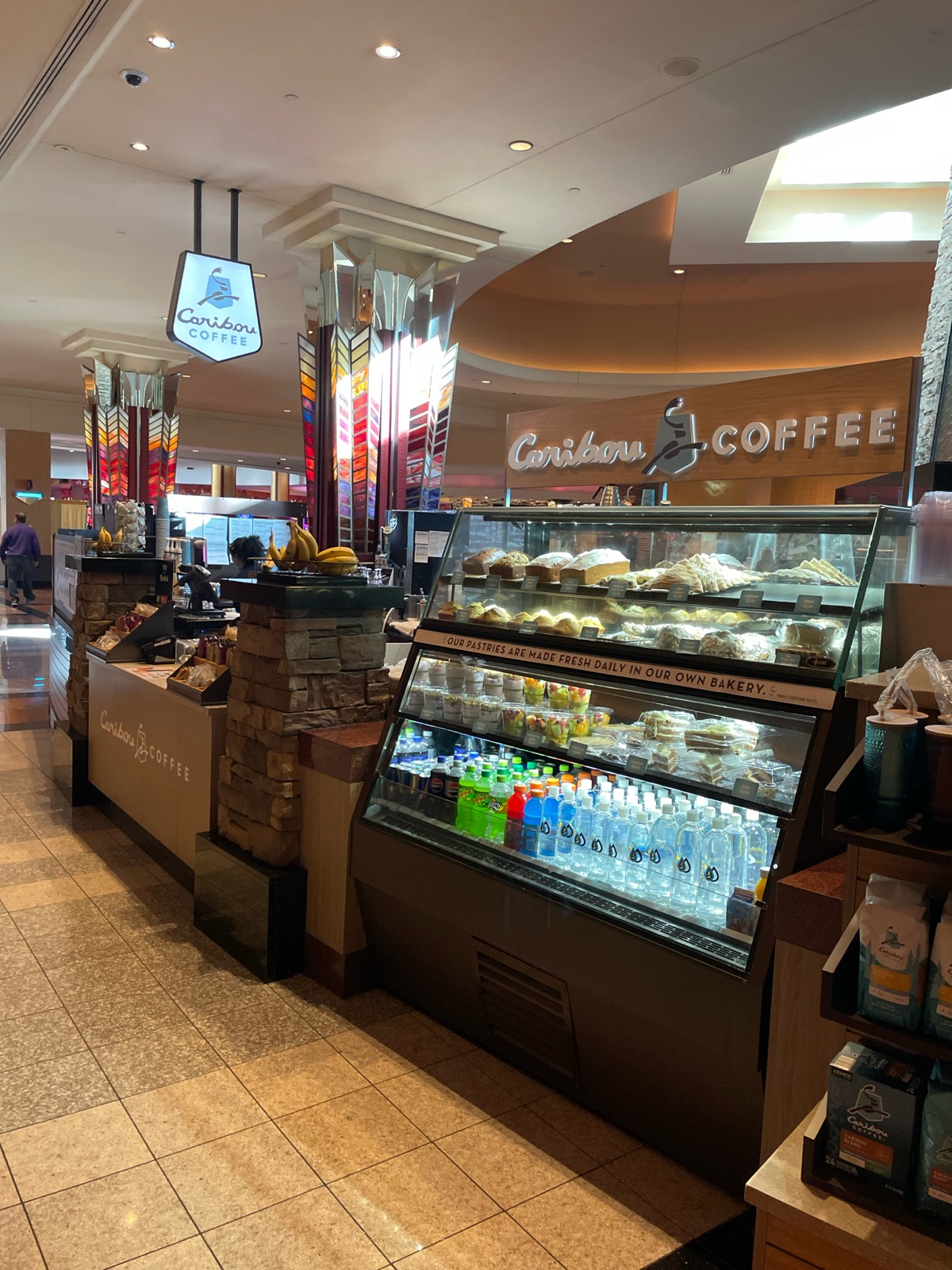 Storefront of the Caribou Coffee at 2400 Mystic Lake Boulevard in Prior Lake