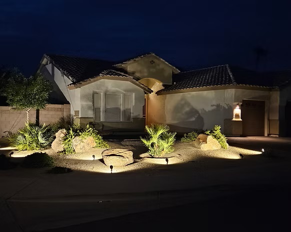 Topp Turf offers custom outdoor lighting solutions that enhance the beauty, safety, and ambiance of your landscape. Whether highlighting key features or creating a welcoming atmosphere, our lighting options bring your outdoor space to life after the sun sets. We’re here to help you enjoy your yard day and night.
