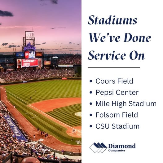 Concrete cutting, drilling, and rehab work at major Colorado sports venues.