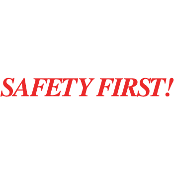 SAFETY FIRST ! Logo