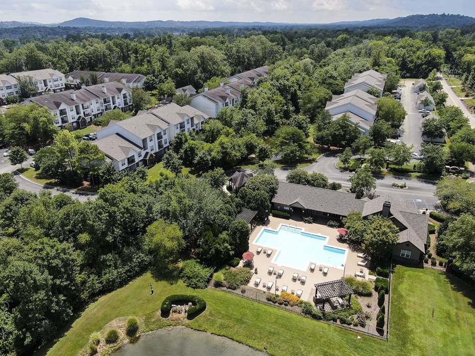 Aerial view of the community at Parc 1346