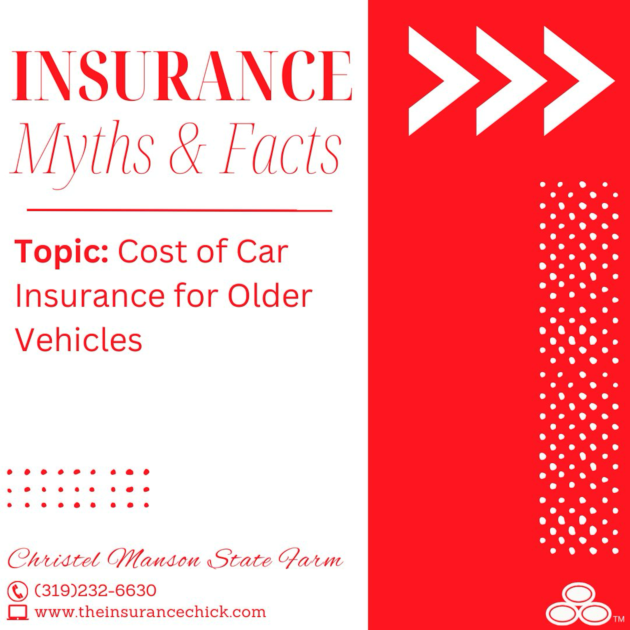 Is your car aging like a fine wine? Great! But unlike wine, older cars can mean pricier repairs and potentially a higher insurance rate. We can help you navigate the changes