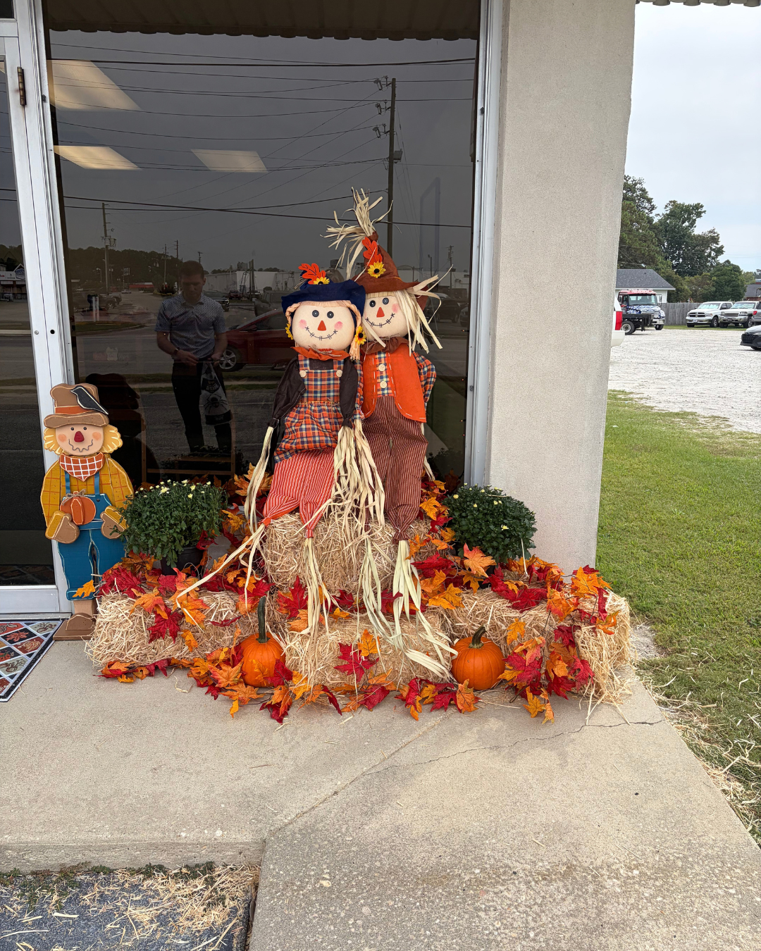 Check out our new fall decor at the office!