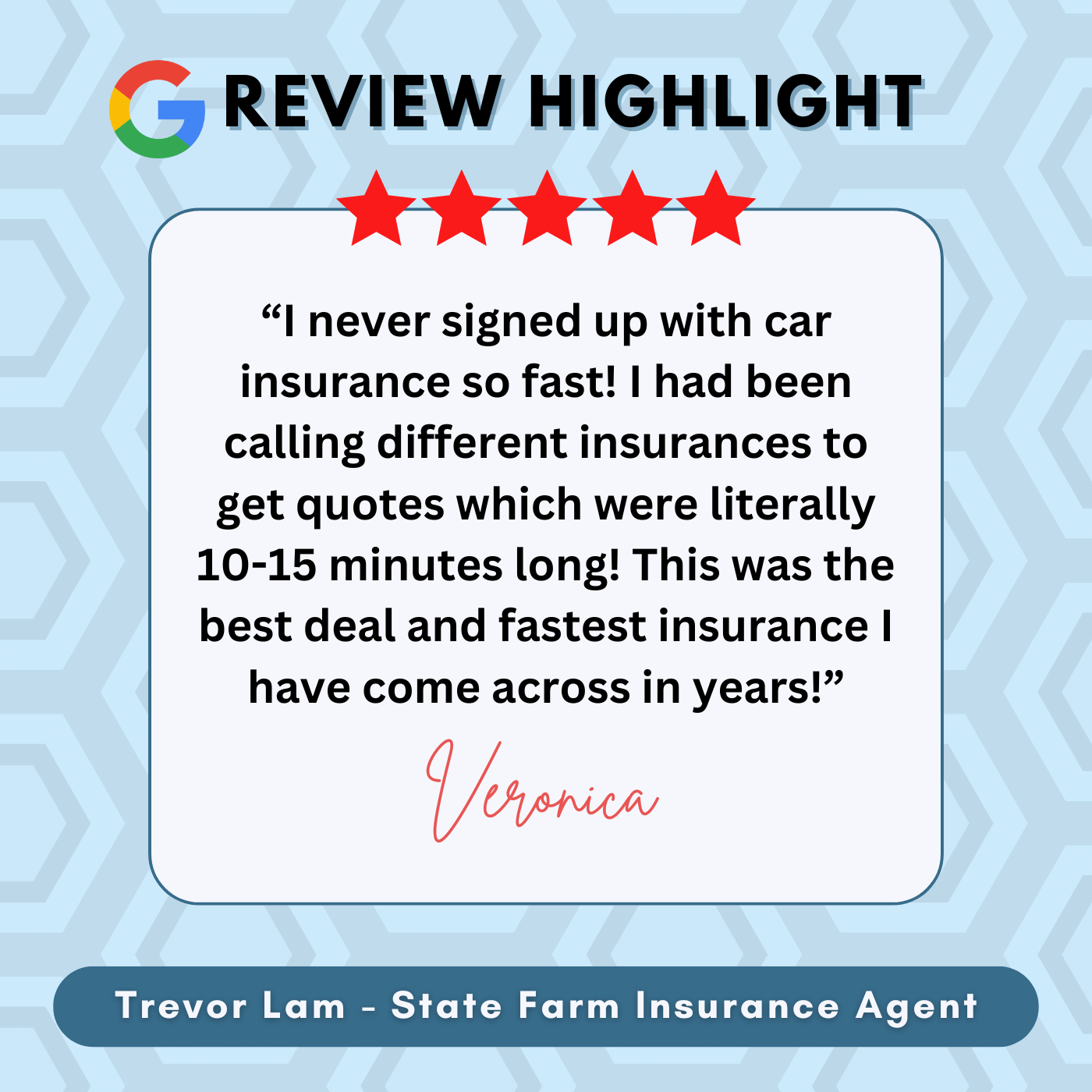 Thank you, Veronica, for the 5 star review!