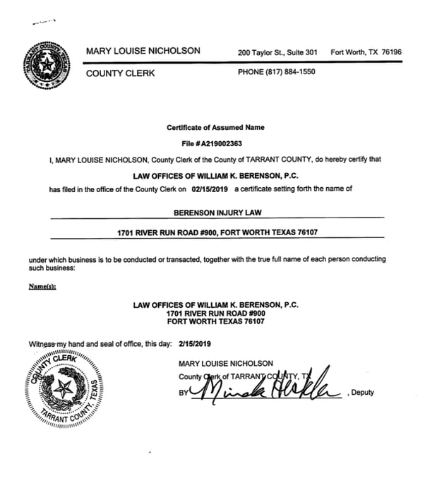 Images Berenson Injury Law