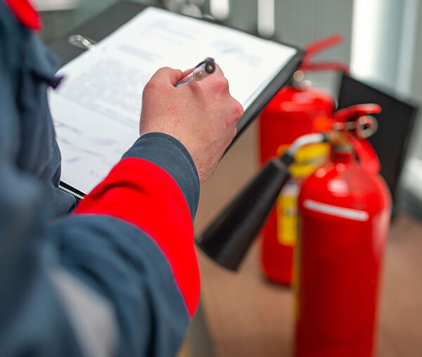 We test all sprinkler system alarm devices, first things first. The system must not only respond to a fire but connect to and alert the local fire department for help.