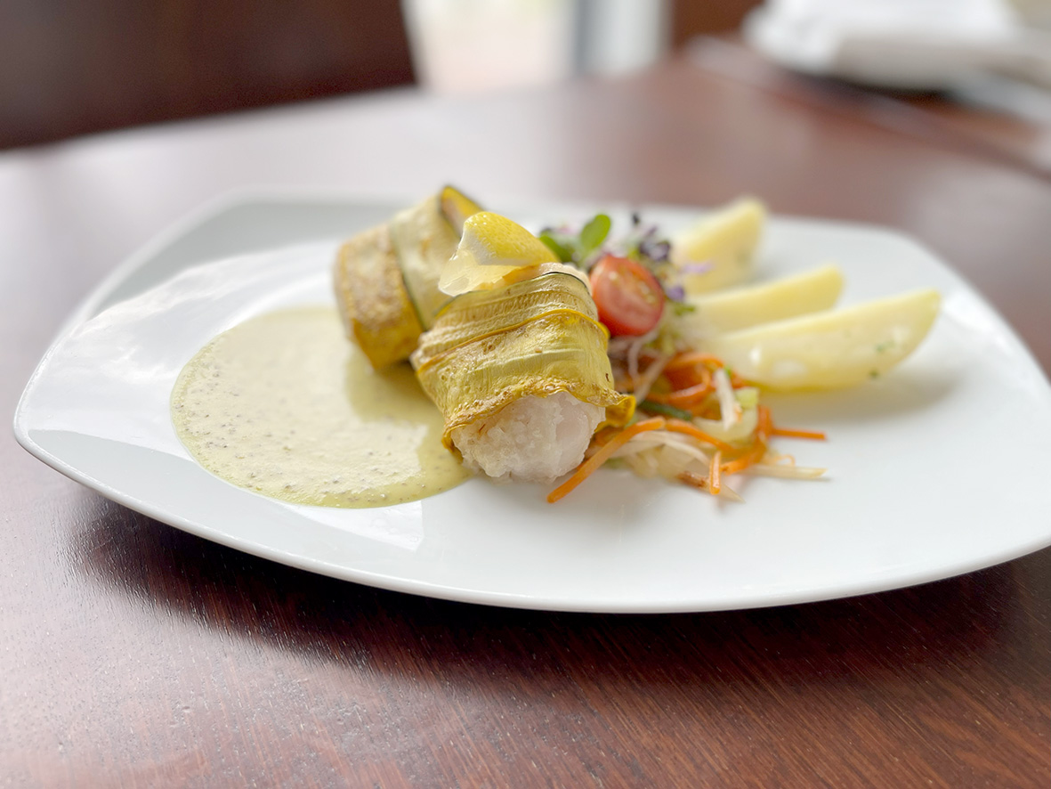 Gebackenes Dorschfilet