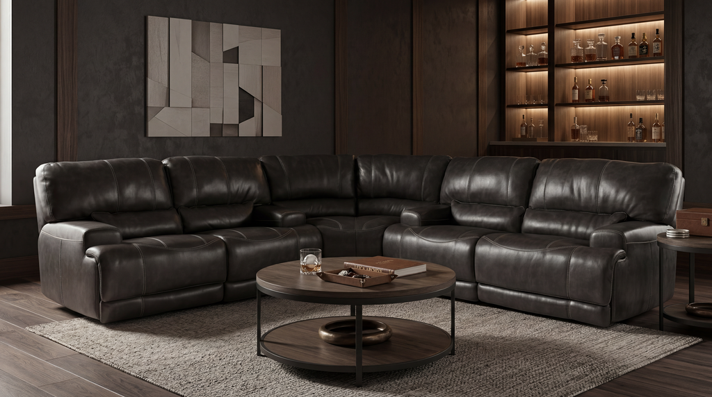 Dash 2-Power Sectional - Charcoal