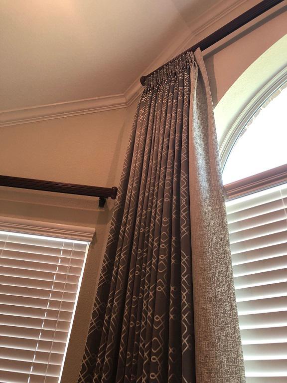 Upgrade the look of your window treatments with Custom Inspired Draperies from Budget Blinds of Katy and Sugar Land, TX. We can install coverings for windows of all shapes and sizes!