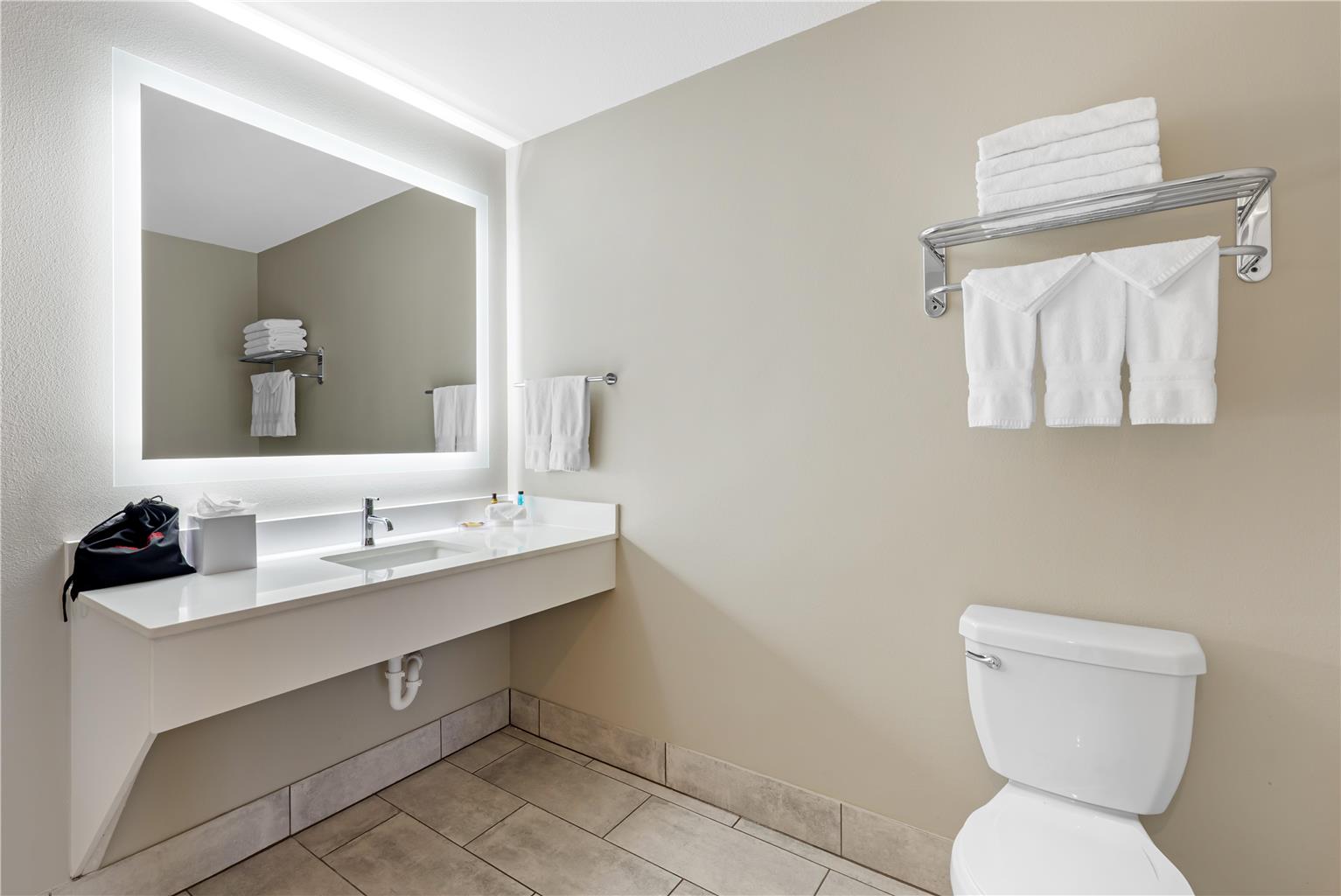King Suite (Whirlpool and 2 Sofas) Bathroom