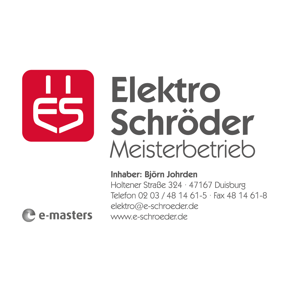 Elektro Schröder Meisterbetrieb e. K. Inh. Björn Johrden in Duisburg - Logo
