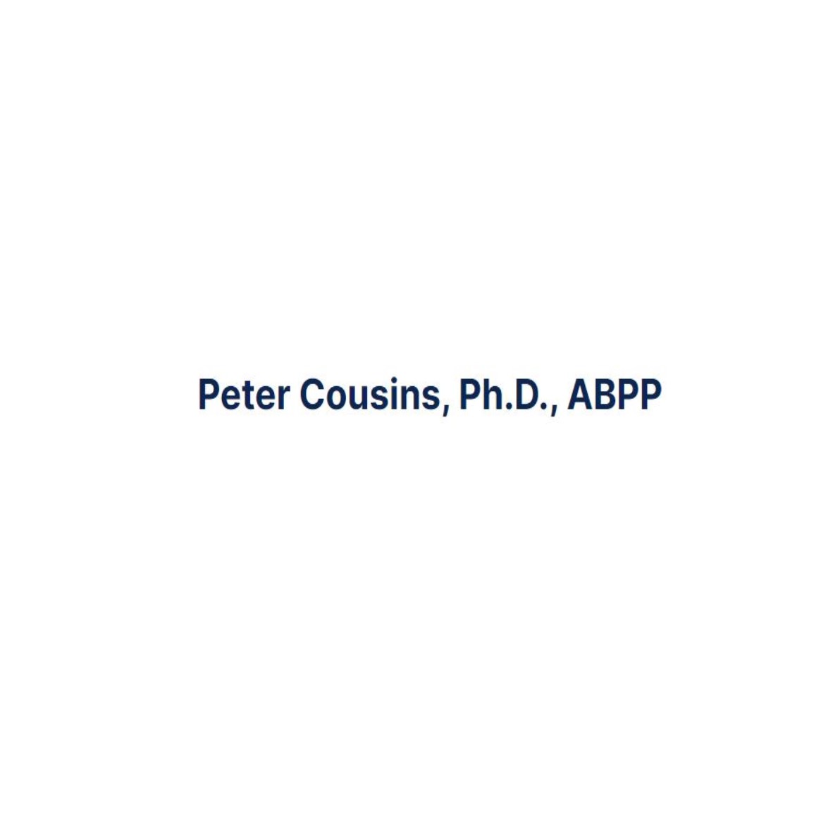 Peter C. Cousins, Ph.D.