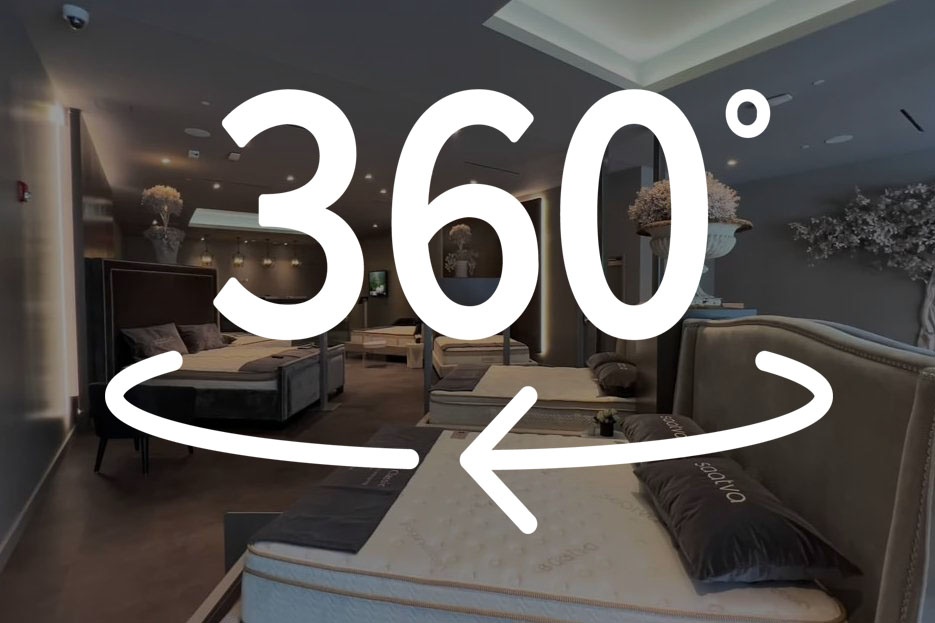 nteractive 3D virtual tour of the Saatva Viewing Room in Washington DC.