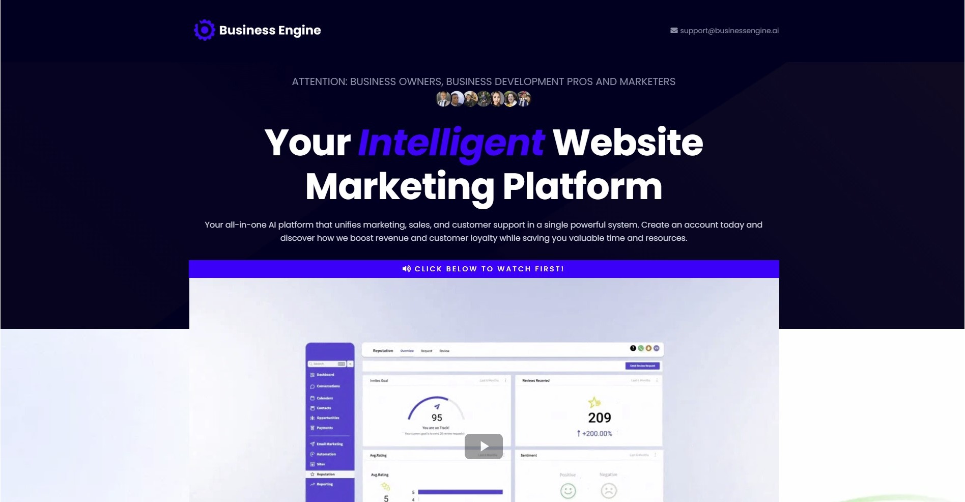 Marketing Automation SASS website design and development