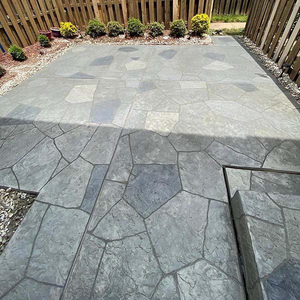Hand-carved Flagstone Patio