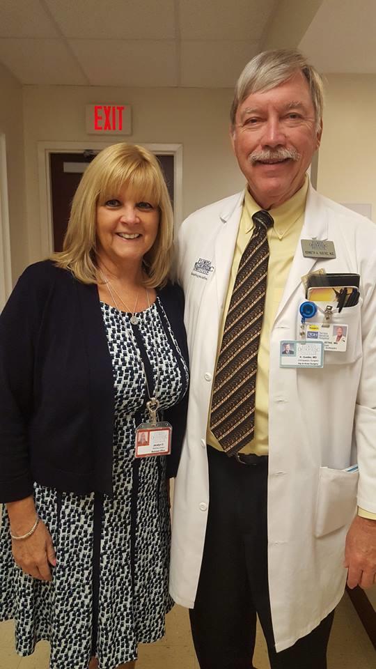 Dr. Gustke with Florida Orthopaedic Institute Staff Member