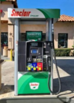 Sinclair Gas Station Fueling Island