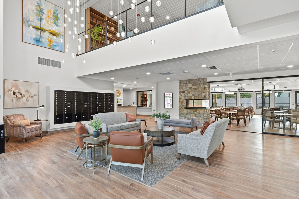 Inviting community area at all-new assisted living facility in Spokane Valley 