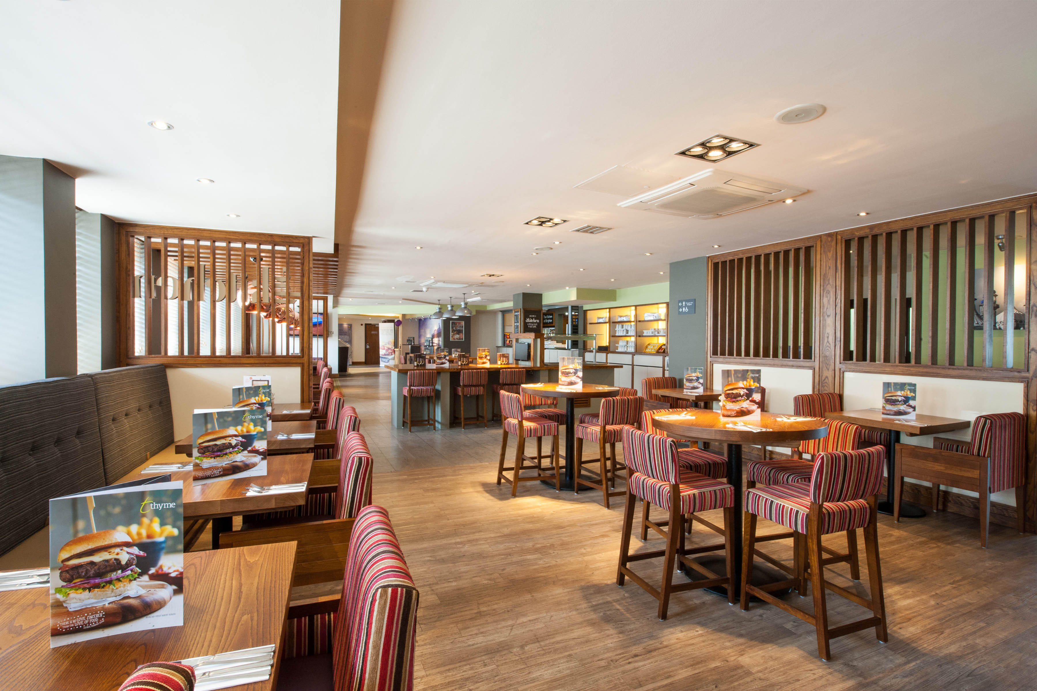 Thyme restaurant interior Premier Inn Brighton City Centre (North Street) hotel Brighton 03337 773947