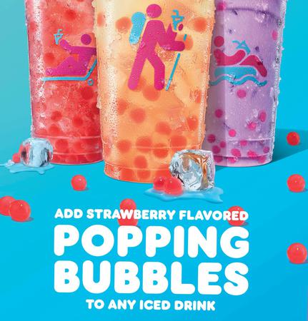 Dunkin' Strawberry Flavored Popping Bubbles