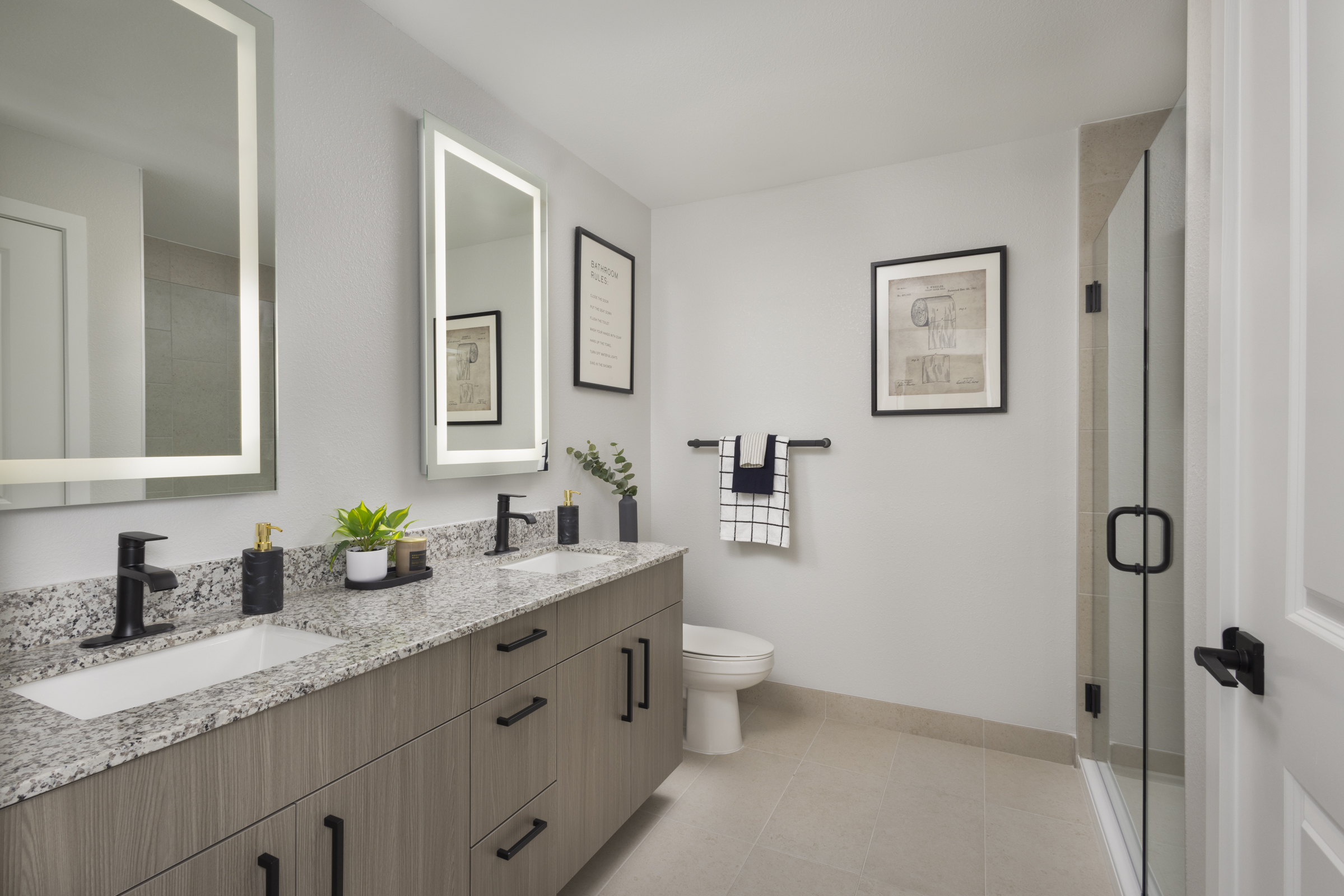 Spa-Inspired Bathrooms at The Marc Luxury Apartments in Palm Beach Gardens FL