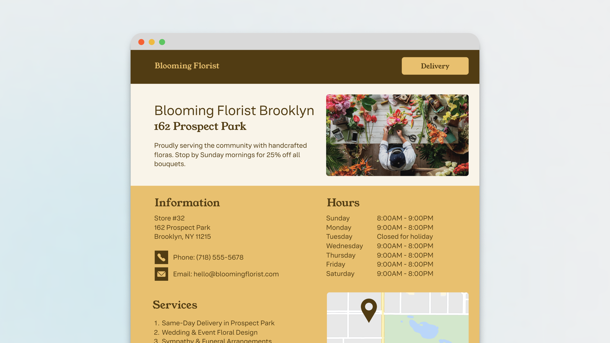 what to put on a local page