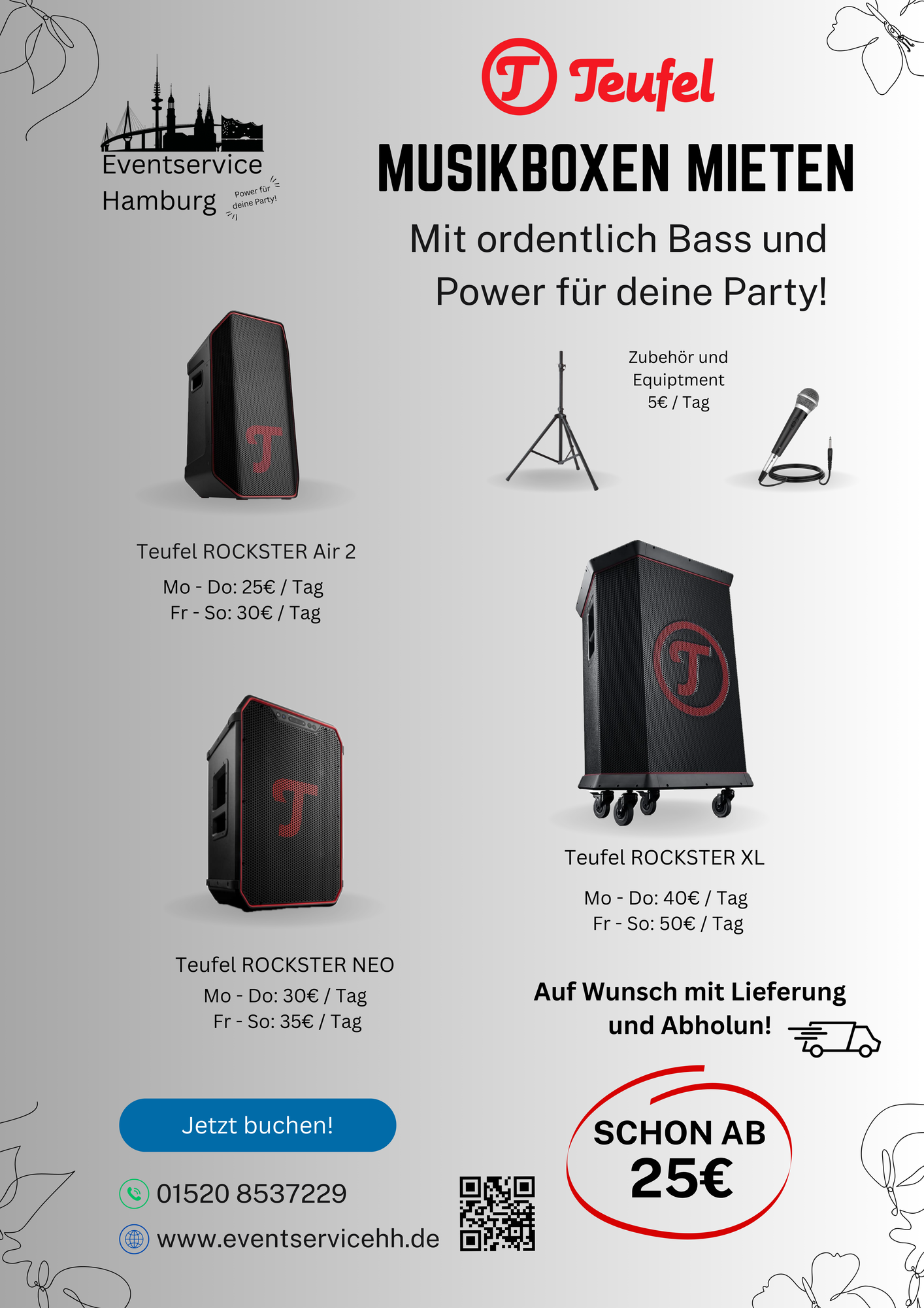 Bilder SOUNDBOKS  JBL Partybox Verleih - Lautsprecher mieten in Hamburg beim Eventservice Hamburg - der Partyverleih