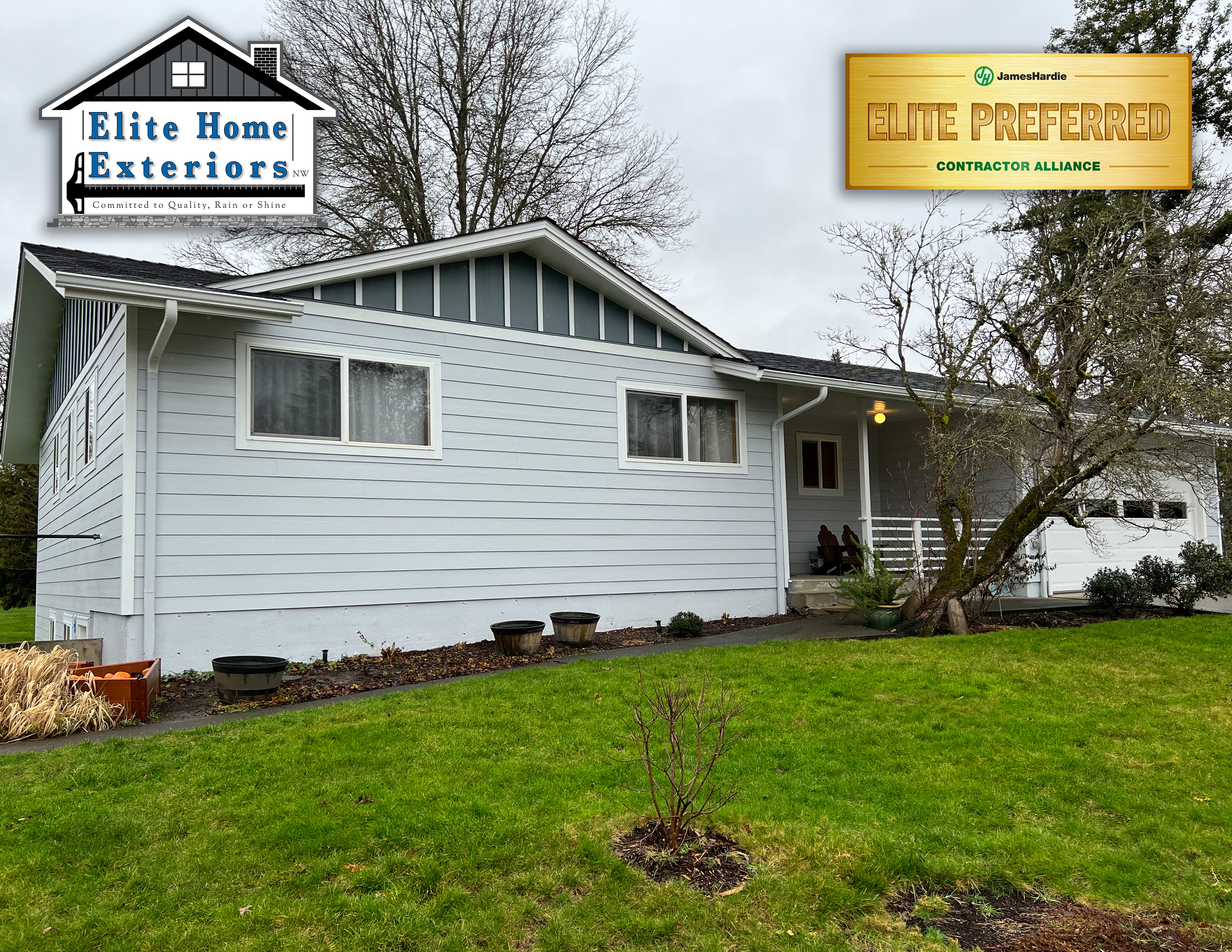 Elite Preferred James Hardie Siding Pros Contractor in Portland Oregon. Elite Home Exteriors NW