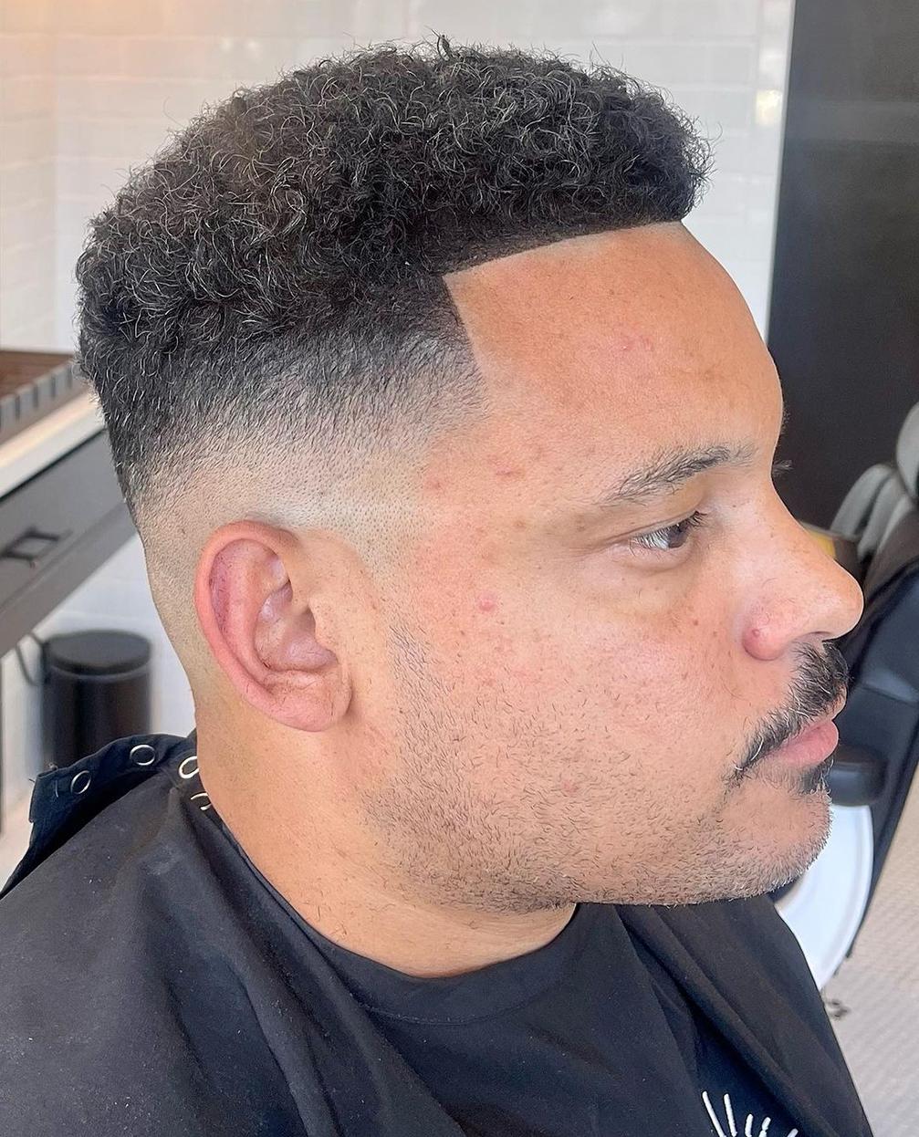 High Skin Fade Haircut with Line-Up