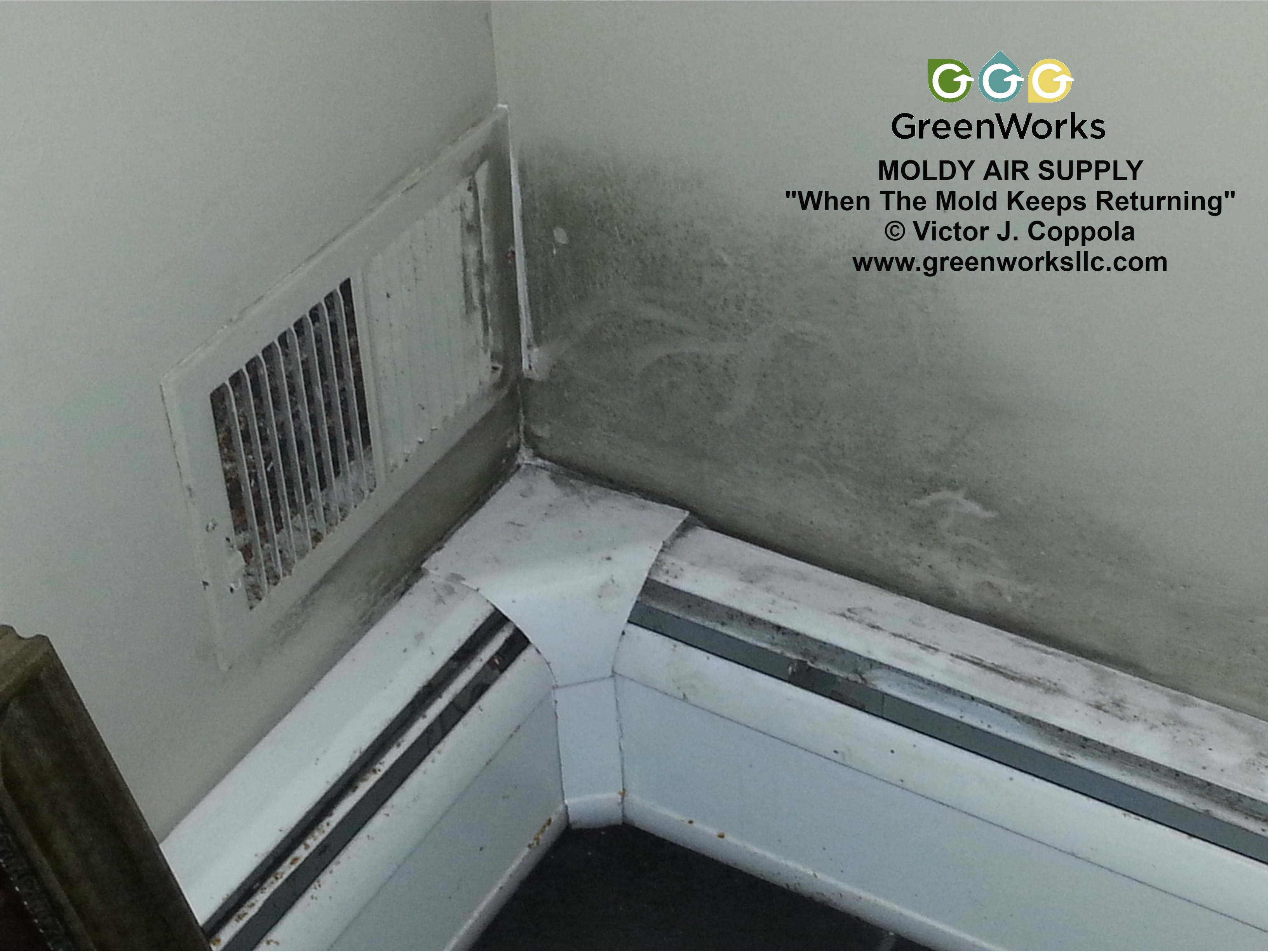 HVAC vent and wall area photo highlighting the importance of keeping the full HVAC system clean to support healthier indoor air.