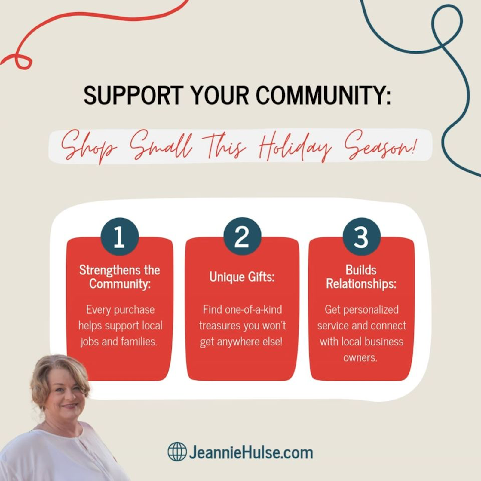 Let’s make this holiday season merry and meaningful by shopping small! This holiday season, let’s give the gift that keeps on giving—supporting our local small businesses!