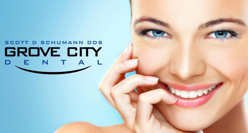 Grove City Dental- Scott D Schumann DDS Blue Header Your Dental Home Specializing in Cosmetic Dentistry, Dental Implants, Sedation Dentistry, and Preventative Dental Care