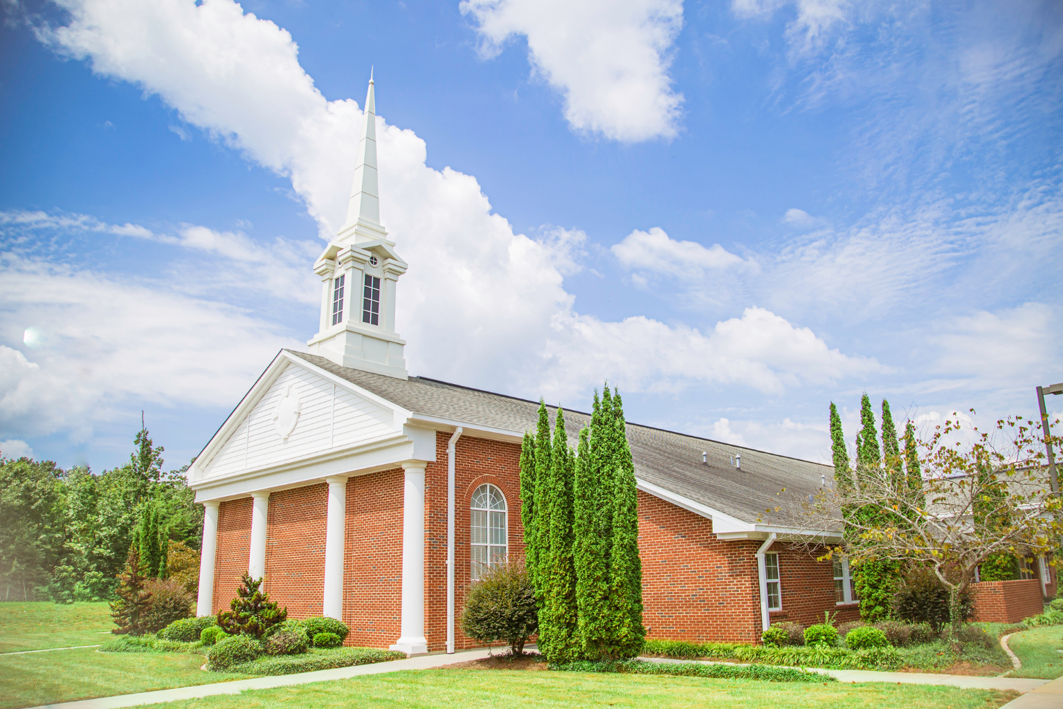 The Lincolnton meetinghouse for The Church of Jesus Christ of Latter-day Saints located at 105 Old Tram Street, Lincolnton, NC  28092