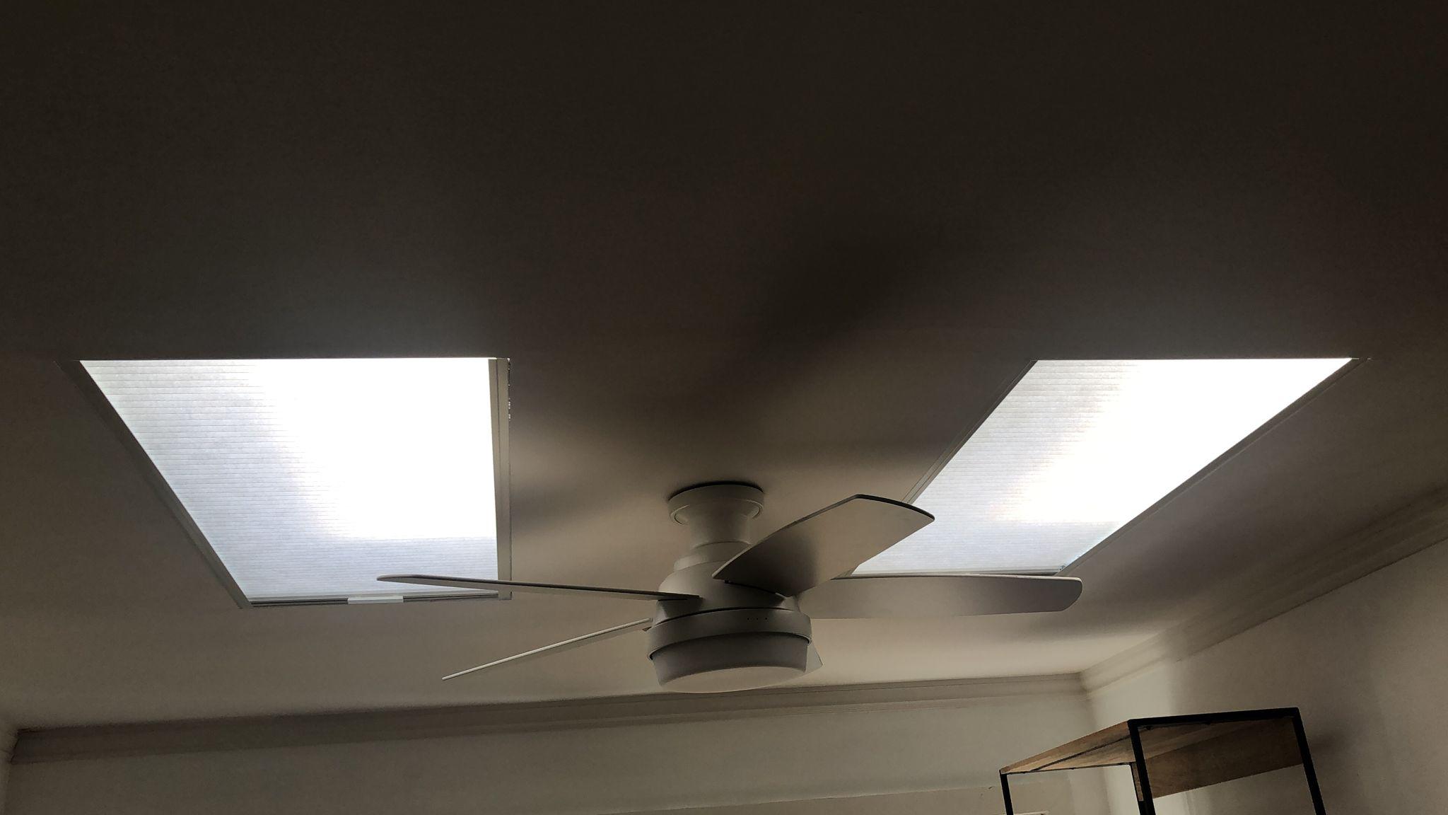 Skylight Shades have a longer service life, easy to open and close, the uniform size of the four-sided metal frame looks better, can be applied to windows in different positions. The smart motor works directly with Alexa, Google Home, and Echo. Satisfy voice control and manual control at the same ti