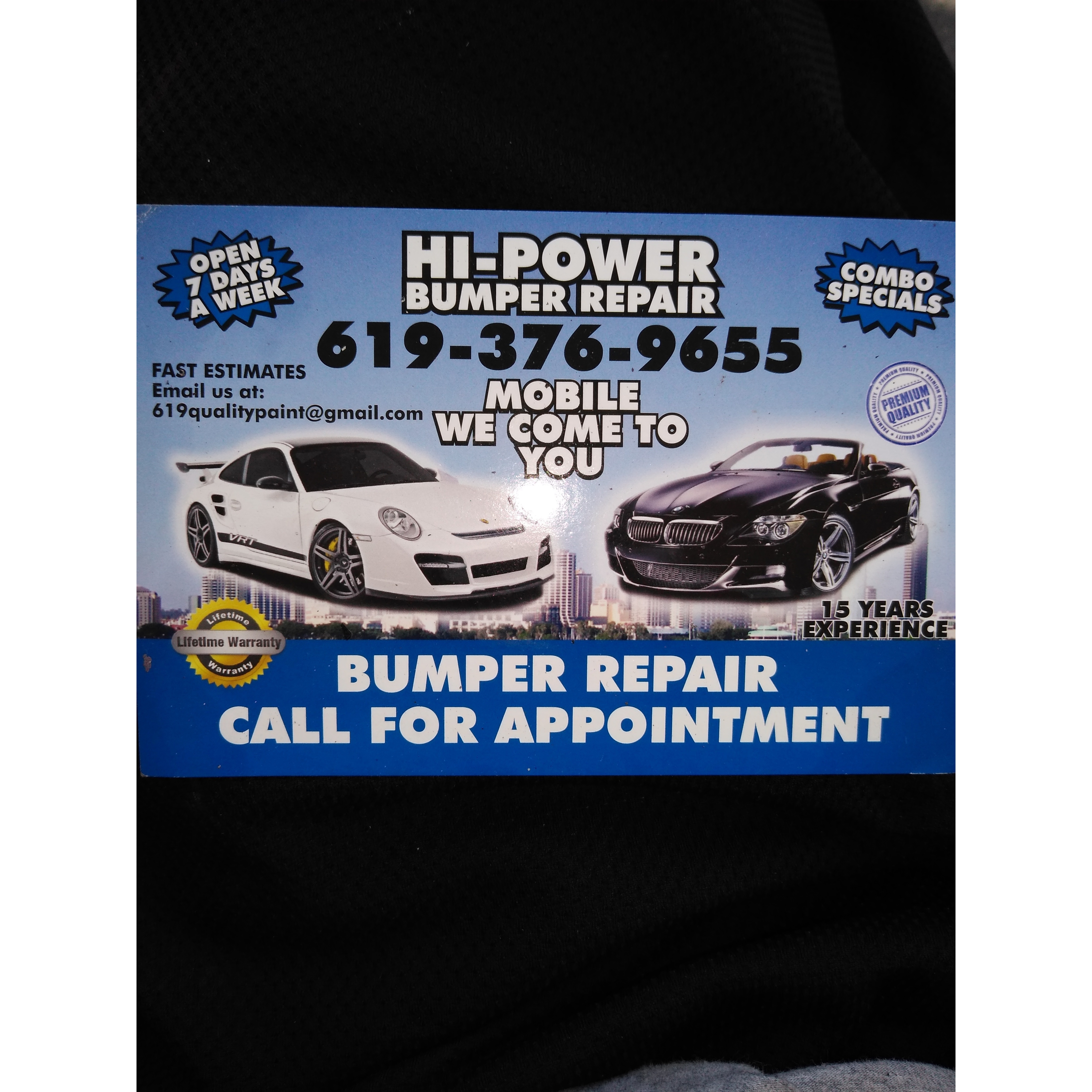 Hi Power Bumper Repair Logo