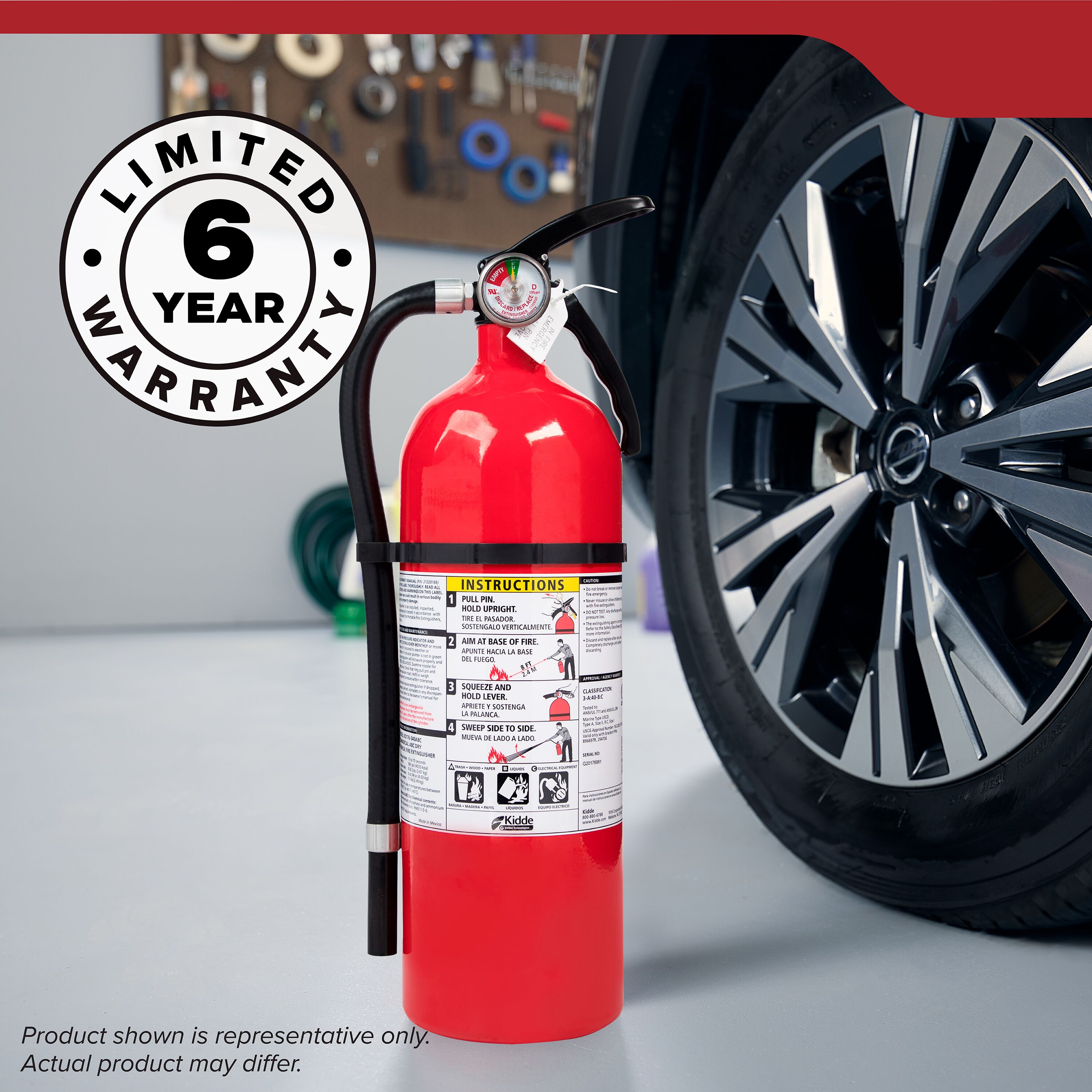 Garage Fire Extinguisher FX340GW-2 | Kidde