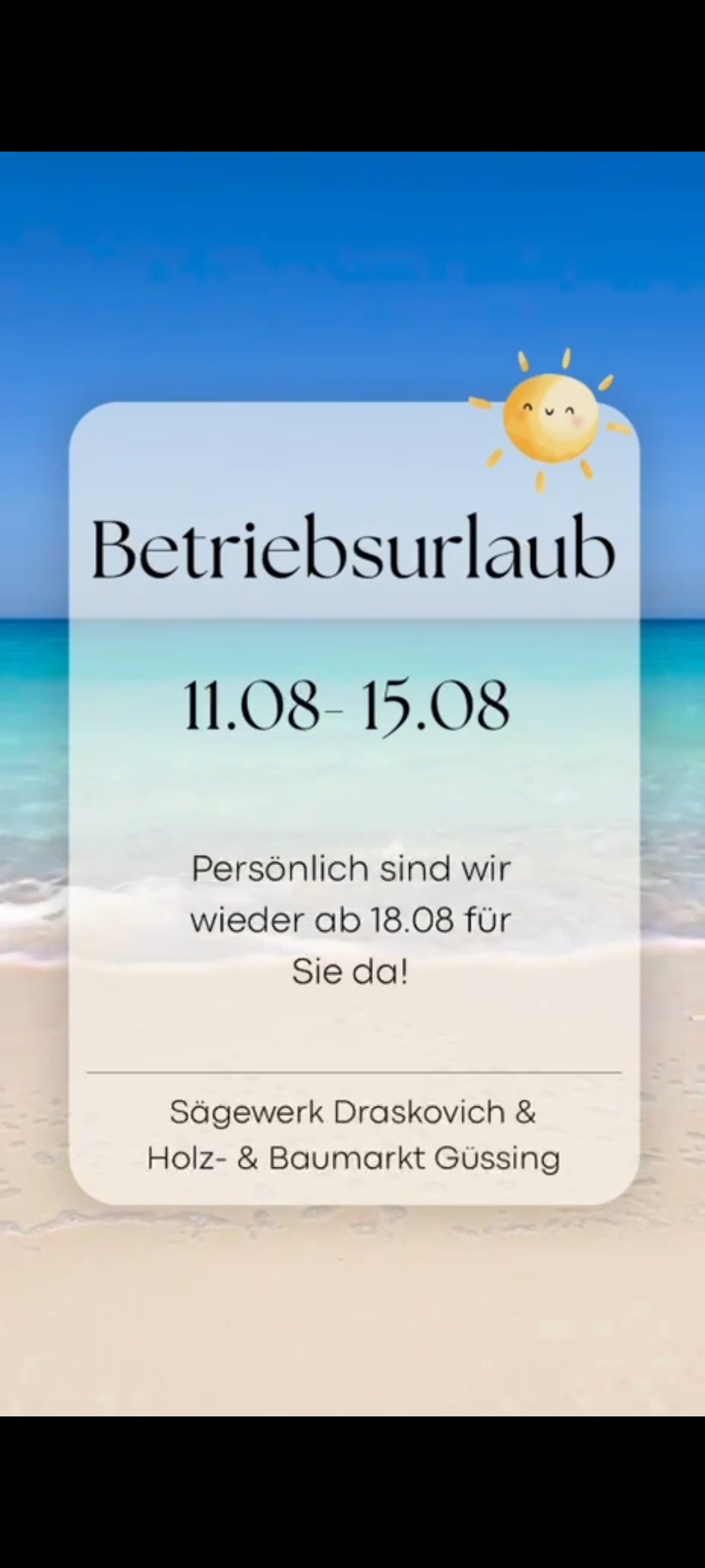 Bild zu Wir machen Urlaub :-)