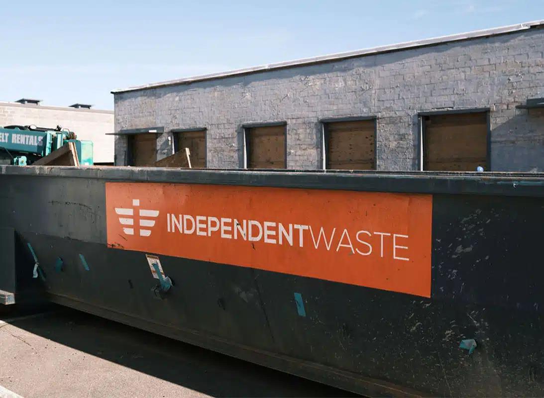 Independent Waste roll off dumpster