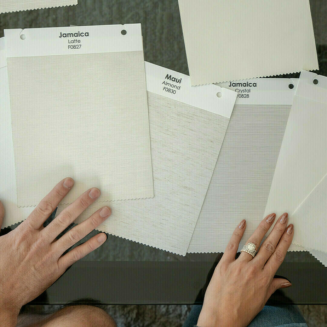 We bring the samples to you. Budget Blinds of Port Perry Blackstock (905)213-2583