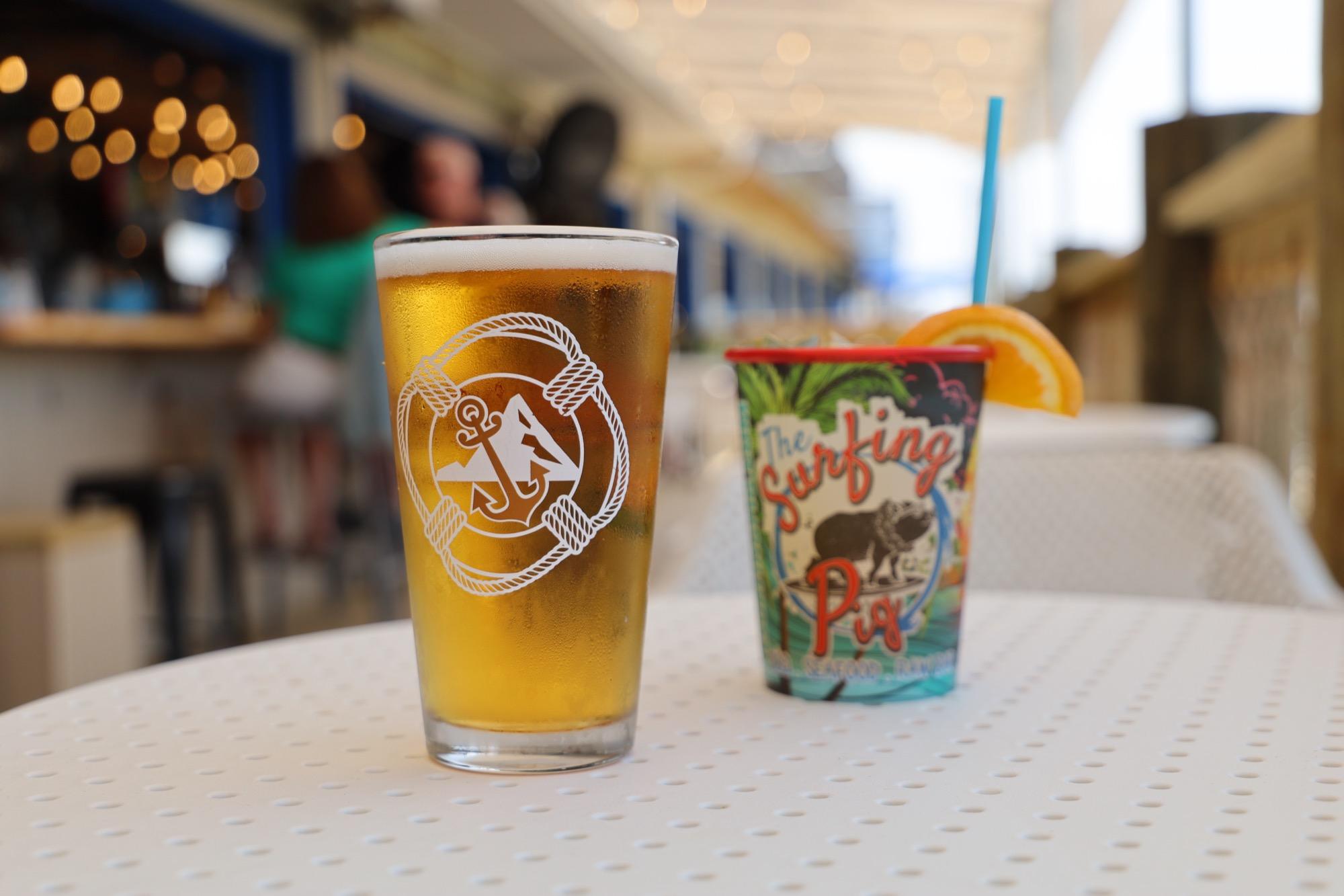 Cold Drinks at The Surfing Pig