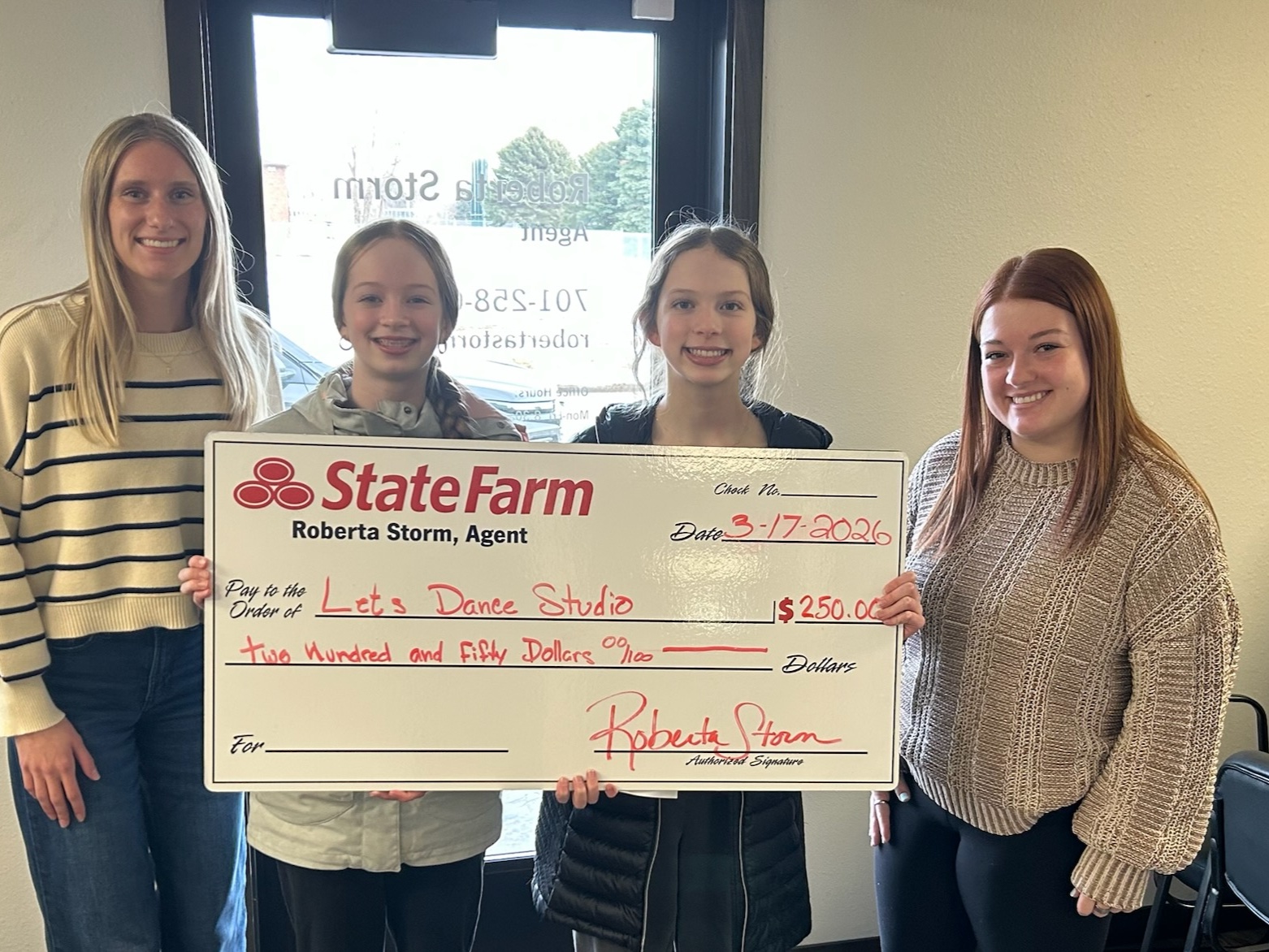 We recently donated to Lets Dance Studio and love supporting our local community. If you spot our logo, feel free to share a photo in the comments.