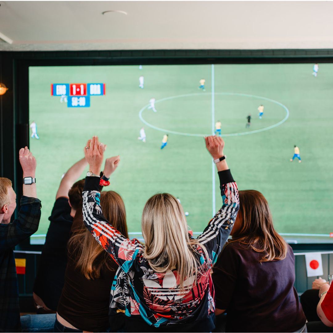 Catch all the action on big screens with an unbeatable view.