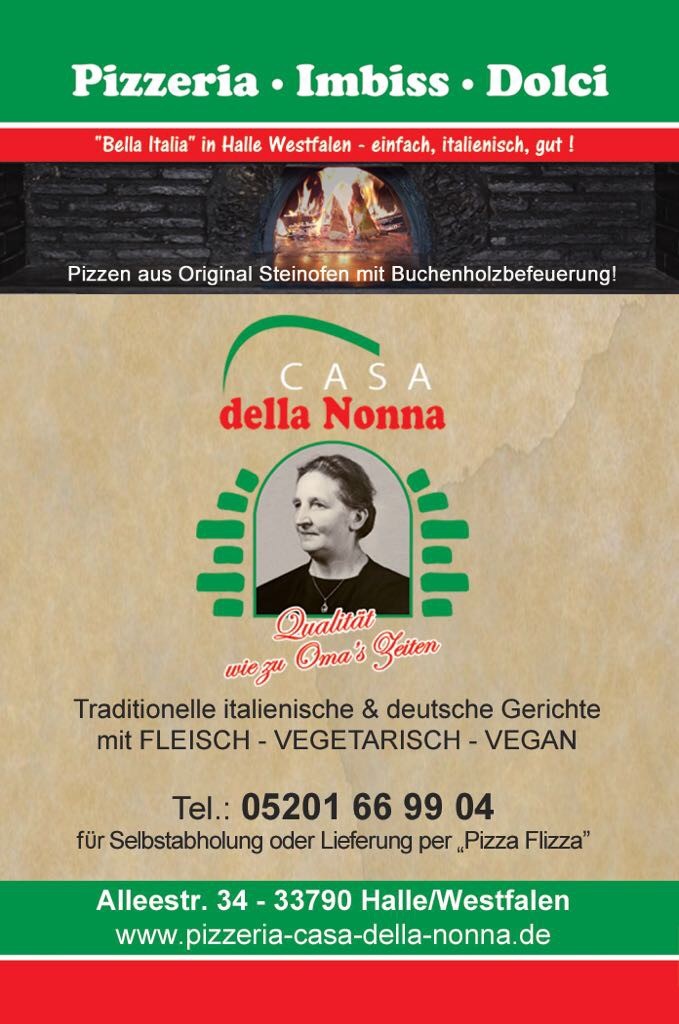 PIZZERIA Casa della Nonna, Alleestraße 34 in Halle (Westfalen)