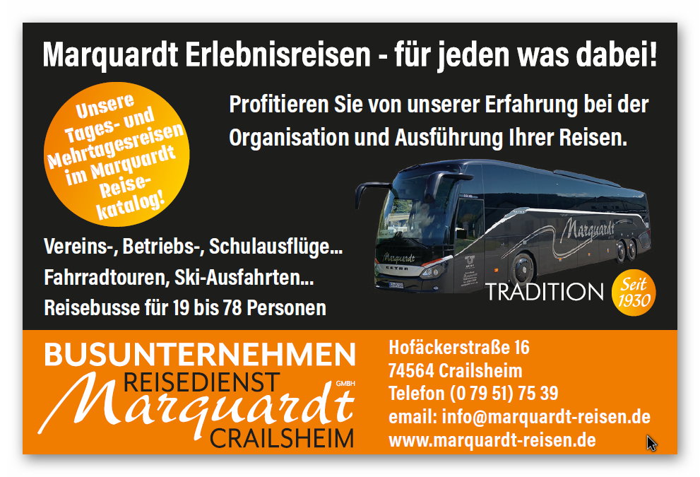 Reisedienst Marquardt GmbH, Hofäckerstraße 16 in Crailsheim